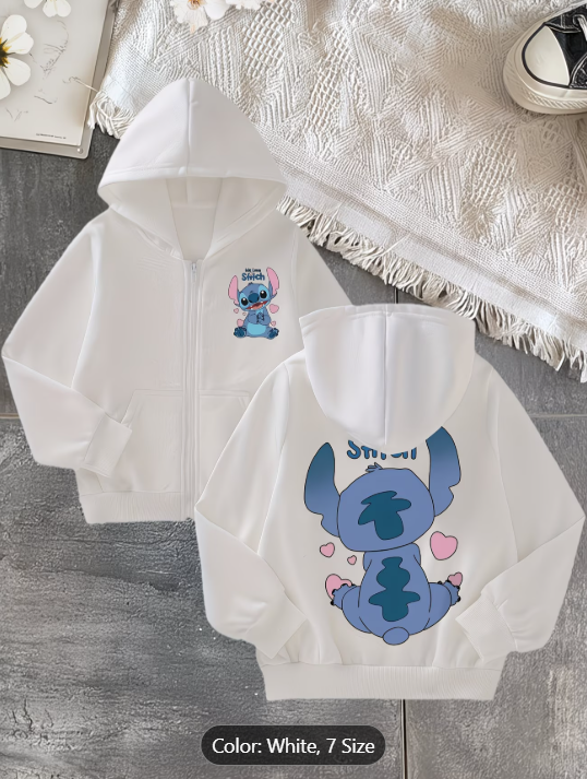 Veste à capuche Stitch Disney - Enfant