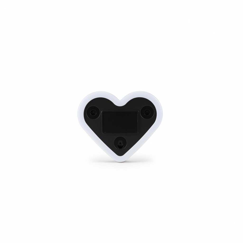 Veilleuse Cœur Solaire – Ventouse pour Voiture | Charge USB