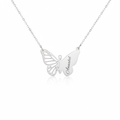 Collier Papillon Personnalisé - Gravure Prénom