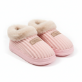 Pantoufles Fourrées Graceful – Rose | Semelle Plateforme